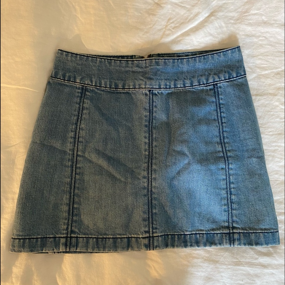 FREE PEOPLE Jean Skirt